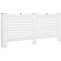 vidaXL Heizkörper Heizkörperabdeckung Weiß 172×19×81,5 cm MDF