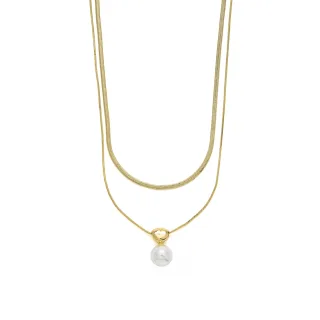 Luxenter Halskette mit 18-karätigem Gelbgold-Finish – Cerya