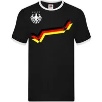 Blondie & Brownie T-Shirt Deutschland T-Shirt Herren Germany Print Fan Shirt Retro Kurzarm Herren T-Shirt Germany Print Retro Casual
