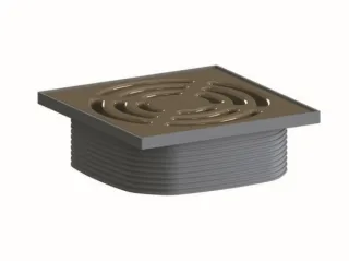 Dallmer Aufsatz DallDrain Pure, grünbraun, 120 x 120 mm, 518286 518286