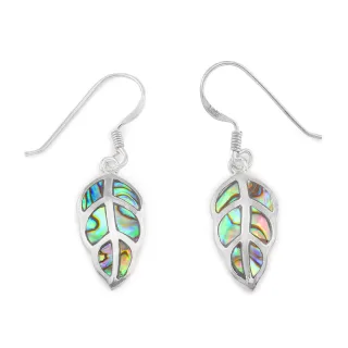 Blatt Ohrringe aus 925 Silber