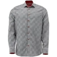 Orbis Textil GmbH & Co. KG Trachtenhemd Trachtenhemd - DAVIN - mittelgrau