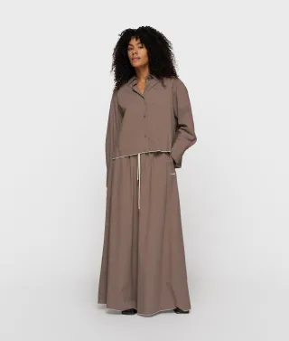 10DAYS - wide pants poplin moonrock - Gr. - S
