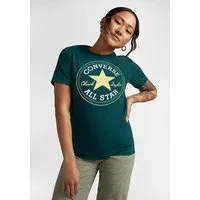 Converse T-Shirt UNISEX CONVERSE GO-TO ALL STAR PATCH LOGO STANDARD FIT T-SHIRT mit Rundhalsausschnitt, aus Single Jersey