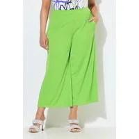 Ulla Popken Funktionshose Culotte Struktur wadenlang gerades Bein