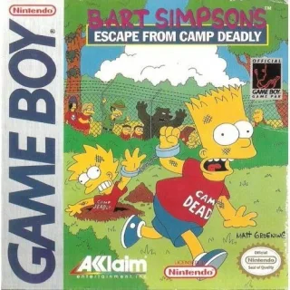 Bart Simpsons: Escape from Camp Deadly [Nintendo Game Boy]