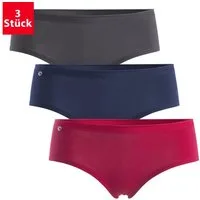 celodoro Panty Damen Basic Panty (3er Pack) Hipster Slip mit Zier-Logo