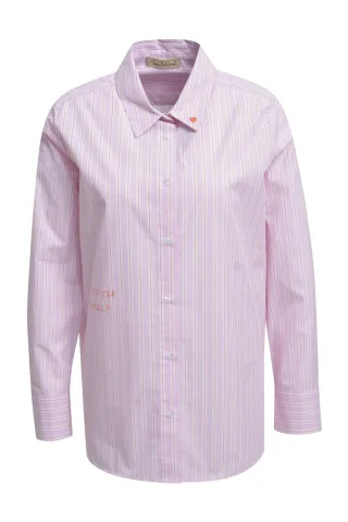 Smith&Soul - Striped Blouse Love Letter Print - Gr. - S
