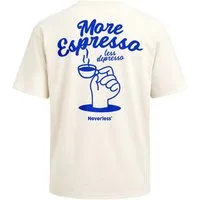 Neverless Oversize-Shirt Herren T-Shirt - More Espresso - Oversized Relaxed Fit Sommer Fashion mit Print