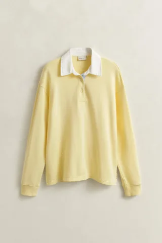 GANT - Rugger Sweatshirt vanilla yellow - Gr. - XXL
