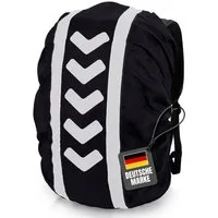 FLEXEO Rucksack-Regenschutz mit Reflexstreifen 40-55 Liter (1-St), Reflektorüberzug für Rucksäcke, wasserabweisende Regenschutzhülle