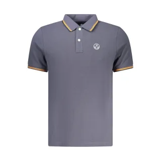 North Sails Blu Baumwoll-Herrenpolo