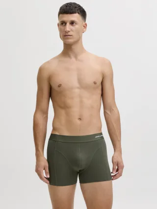 JACK&JONES - JACBASIC BAMBOO TRUNKS 3 PACK NOOS Forest Night - Gr. - XL