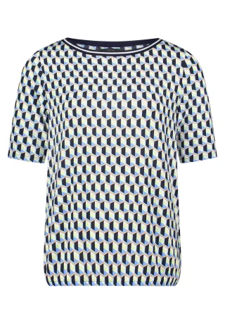Betty Barclay - Casual-Shirt Blau/Grün - Gr. - 42