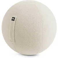 mokebo Sitzball Der Runde (mit Stoffbezug), Made in Germany, ergonomischer Hocker, Büro, Homeoffice in Grau