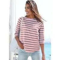 Elbsand 3/4-Arm-Shirt Celina mit Streifen, Rundhalsausschnitt, Jerseyshirt