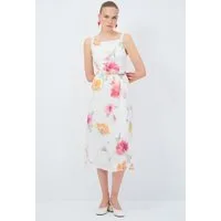 adL Sommerkleid Midikleid mit breiten Trägern