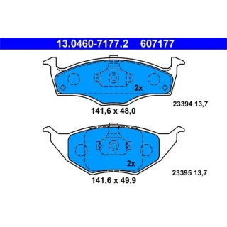 ATE Bremsbel?ge vorne VW Lupo 6X 1,2 Tdi 3L