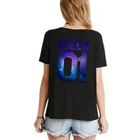 Couple Camp T-Shirt King 01 & Queen 01 Sterne Partner T-Shirt mit trendigem Print