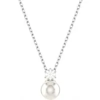 Swarovski Kette mit Anhänger Schmuck Geschenk Halskette Matrix, mit Swarovski® Zirkonia (synth) - mit Swarovski® Perle