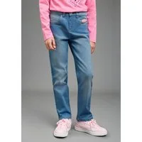 Scout Schlupfjeans Stretchjeans mit Herztaschen - NEU von SCOUT Jeans mit geradem Beinverlauf, normale Leibhöhe, mit Gummizug
