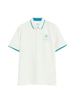 s.Oliver - Polo-Shirt creme - Gr. - XXL