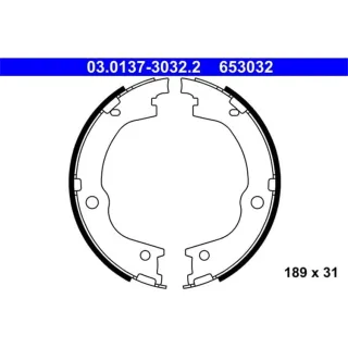 ATE Bremsbackensatz hinten Hyundai Santa Fe 2