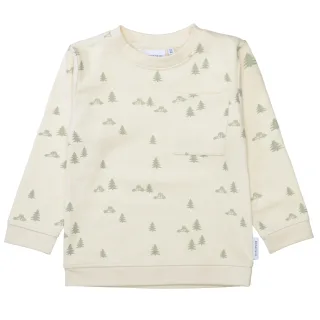 BASEFIELD - Kn.-Sweatshirt eggshell aop - Gr. - 134