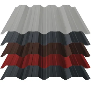 Trapezblech T50 | Wand | 0,70 mm | Stahl | Aluzink, 25 µm Polyester