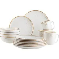 MÄSER Kombiservice PINTAR, Kombiservice, Porzellan (16-tlg), 4 Personen, Porzellan, Geschirr-Set, Service