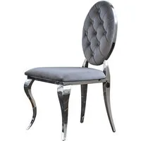 KAWOLA Esszimmerstuhl LINDA, Stuhl Barock Velvet verschiedene Farben