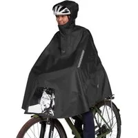 TATONKA® Regenponcho TATONKA Bike Poncho black Größe M - wasserdichter Fahrrad-Poncho aus r