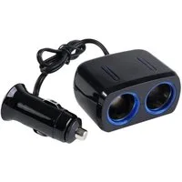 AIV Zigarettenanzünder-Verteiler Zigarettenanzünder-Verteiler 2-Fach 5A, Steckdosen-Adapter Doppel-Steckdose
