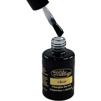 World of Nails-Design Nageldesign Zubehör Fiber Base Gel 10 ml UV/LED – Rubber Base mit Fasern, Made in EU, Studioqualität
