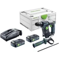 FESTOOL Akku-Bohrhammer BHC 18-Basic Akku Bohrhammer 18 V 1,8 J SDS Plus Brushless + 2x Akku