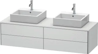 Duravit XSquare Konsolenwaschtischunterbau wandhängend Weiß Seidenmatt 1600x548x400 mm - XS4917B3636 XS4917B3636