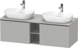 Duravit D-Neo Konsolenwaschtischunterbau wandhängend Betongrau Matt 1400x550x459 mm - DE4950BBD07000 DE4950BBD070000