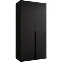 MIRJAN24 Kleiderschrank Mila I 100 (mit zwei Drehtüren) Kleiderstange, 100x52x202 cm