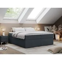 MKS MÖBEL Boxspringbett BESS (Set, Packung, Zwei Bettkästen, T30-Schaum, 7 Härtezonen), Doppelbett, Multipocket-Matratzen, Topper T25/Visco, zum Schlafzimmer