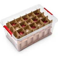 Kreher Aufbewahrungsbox X-Mas Box mit Einteilern und abschließbarem Deckel (Set wählbar) (1 St)