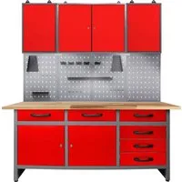 ONDIS24 Werkstatt-Set, 160 cm, mit LED
