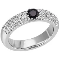 Firetti Fingerring Schmuck Geschenk Silber 925 Silberring Pavé Kreis rund, mit Zirkonia (synth)
