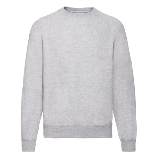 Fruit of the Loom - "Classic" Sweatshirt für Herren/Damen Unisex Raglanärmel (Grau meliert)