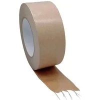 BAYLI Klebeband 1 Rolle Packband Papier 50mm x 50m, FADENVERSTÄRKT - 130µ - Starke