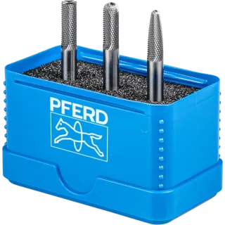 PFERD TOOLS Hartmetall Hochleistungskleinfrässtift Set 1306 MICRO 3-tlg. 6mm Schaft 6mm Feinbearbeitung - 21901306