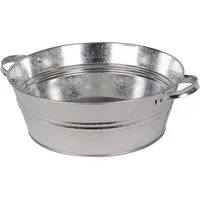 UNUS GARDEN Blumentopf Zinkwanne 12 Liter Rund mit Griffen (1 St)