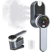 CkeyiN Dampfbügeleisen 2-in-1 Tragbares Bügeleisen 5s Aufheizen 6 Modi LED-Anzeige 120ml Tank, 1200,00 W, 180° drehbarem Griff Trocken-Nass Bügeln Inkl. Hitzeschutzmatte reise