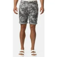 Indicode Chinoshorts Herren Curtain Chino Shorts Herrenshorts Chino Shorts mit sommerlichem Blumenprint und einem Gürtel