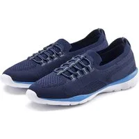 LASCANA Slipper, Halbschuh, Slip-On-Sneaker, Sneaker aus leichtem Textil-Material VEGAN