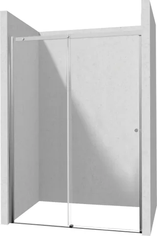 Neuesbad SLIDING Dusche DOOR Chrom 180CM mit Weissglas NB1DEKTSP018P1